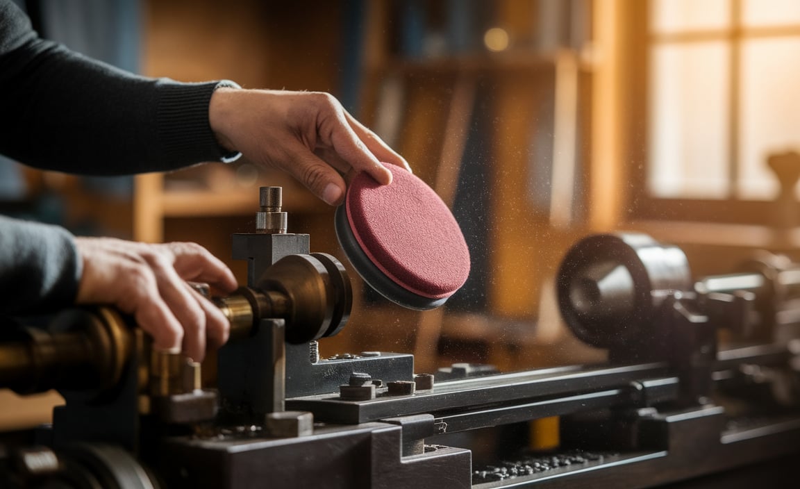 Mount Your DIY Polishing Pad to the Lathe