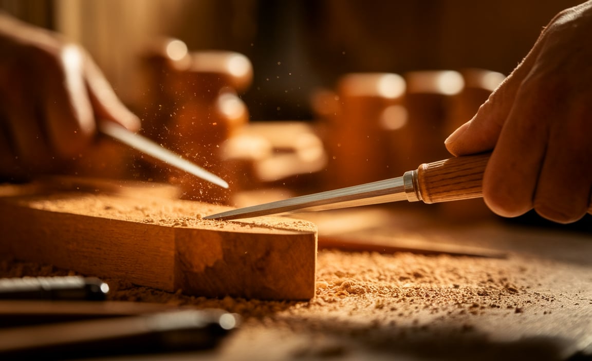 Step-by-Step Sharpening Process for Wood Lathe Chisels