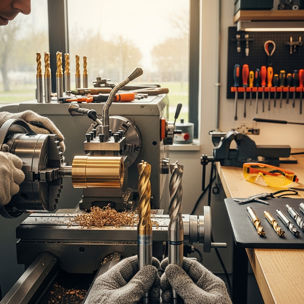 Generate an eye-catching, high-quality featured image prompt for a blog post about: 4 Flute End Mill