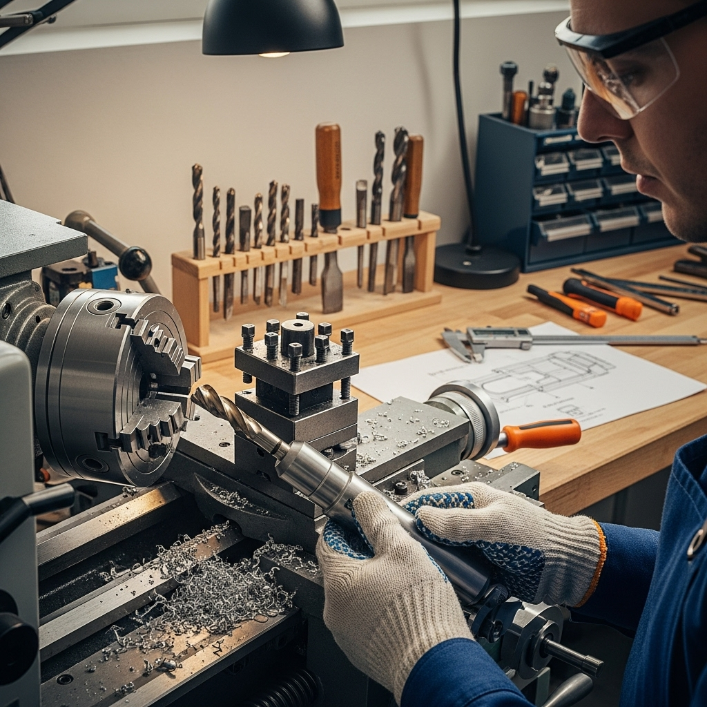 Generate an eye-catching, high-quality featured image prompt for a blog post about: Carbide End Mill