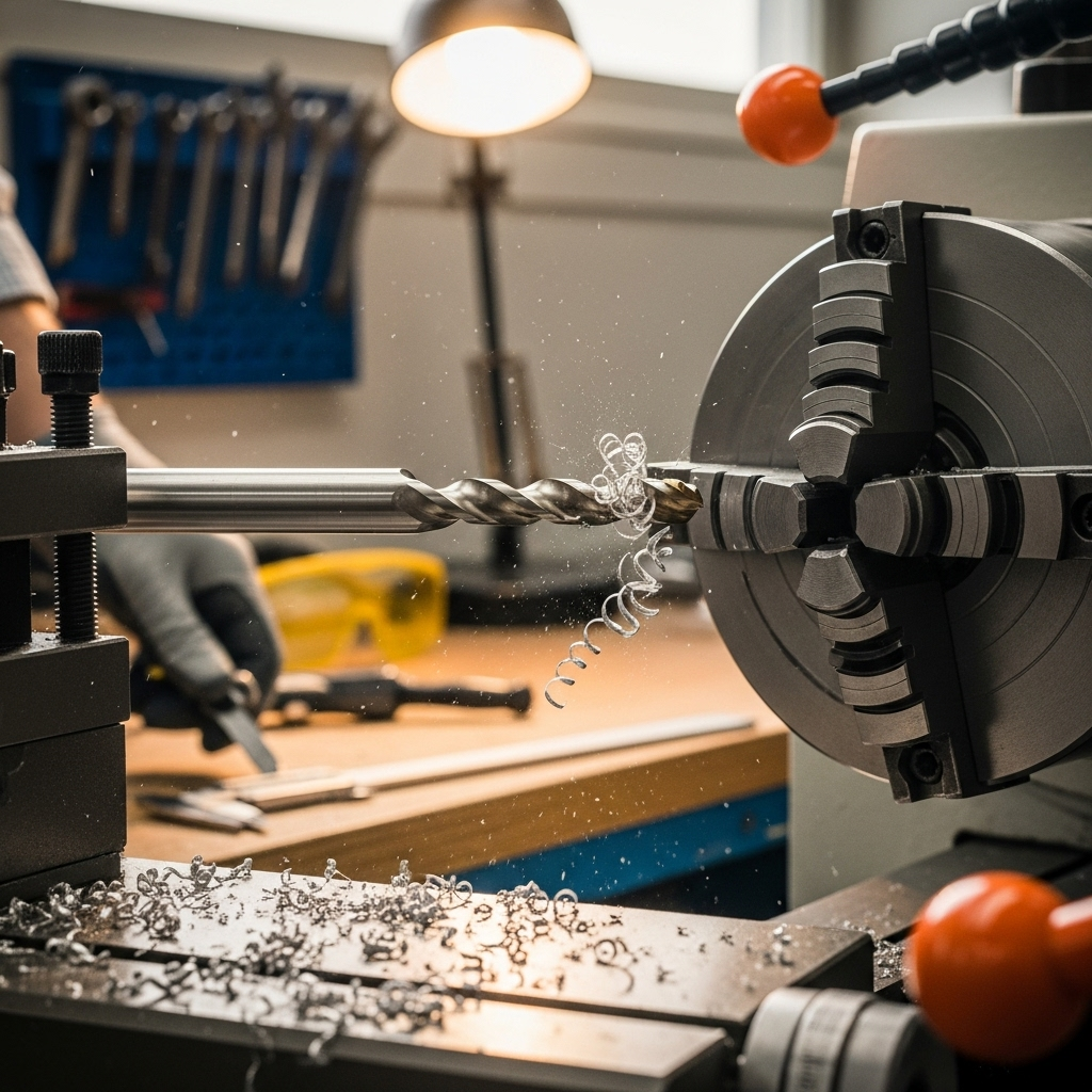 Generate an eye-catching, high-quality featured image prompt for a blog post about: Carbide End Mill