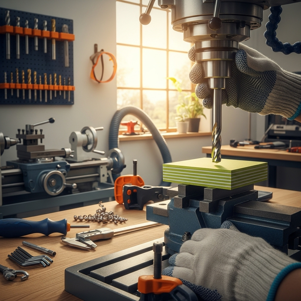 Generate an eye-catching, high-quality featured image prompt for a blog post about: Carbide End Mill