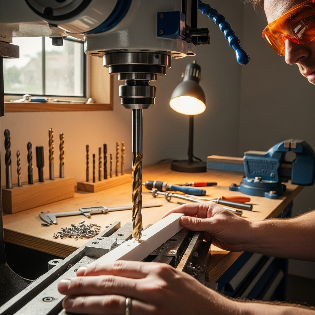 Generate an eye-catching, high-quality featured image prompt for a blog post about: Carbide End Mill