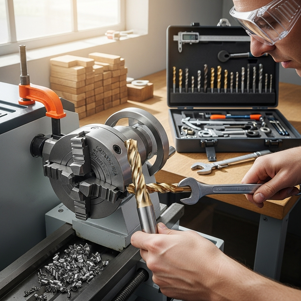 Generate an eye-catching, high-quality featured image prompt for a blog post about: Carbide End Mill