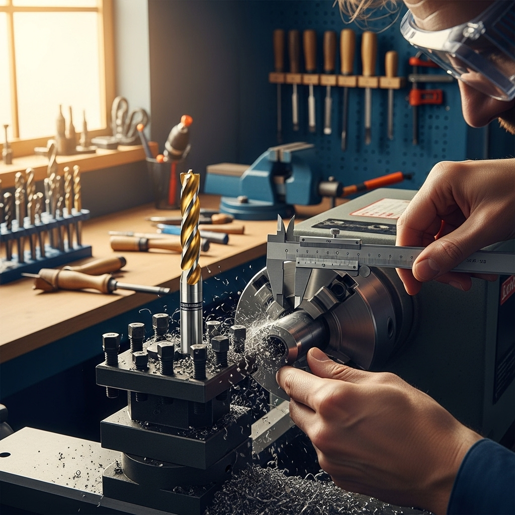 Generate an eye-catching, high-quality featured image prompt for a blog post about: Carbide End Mill