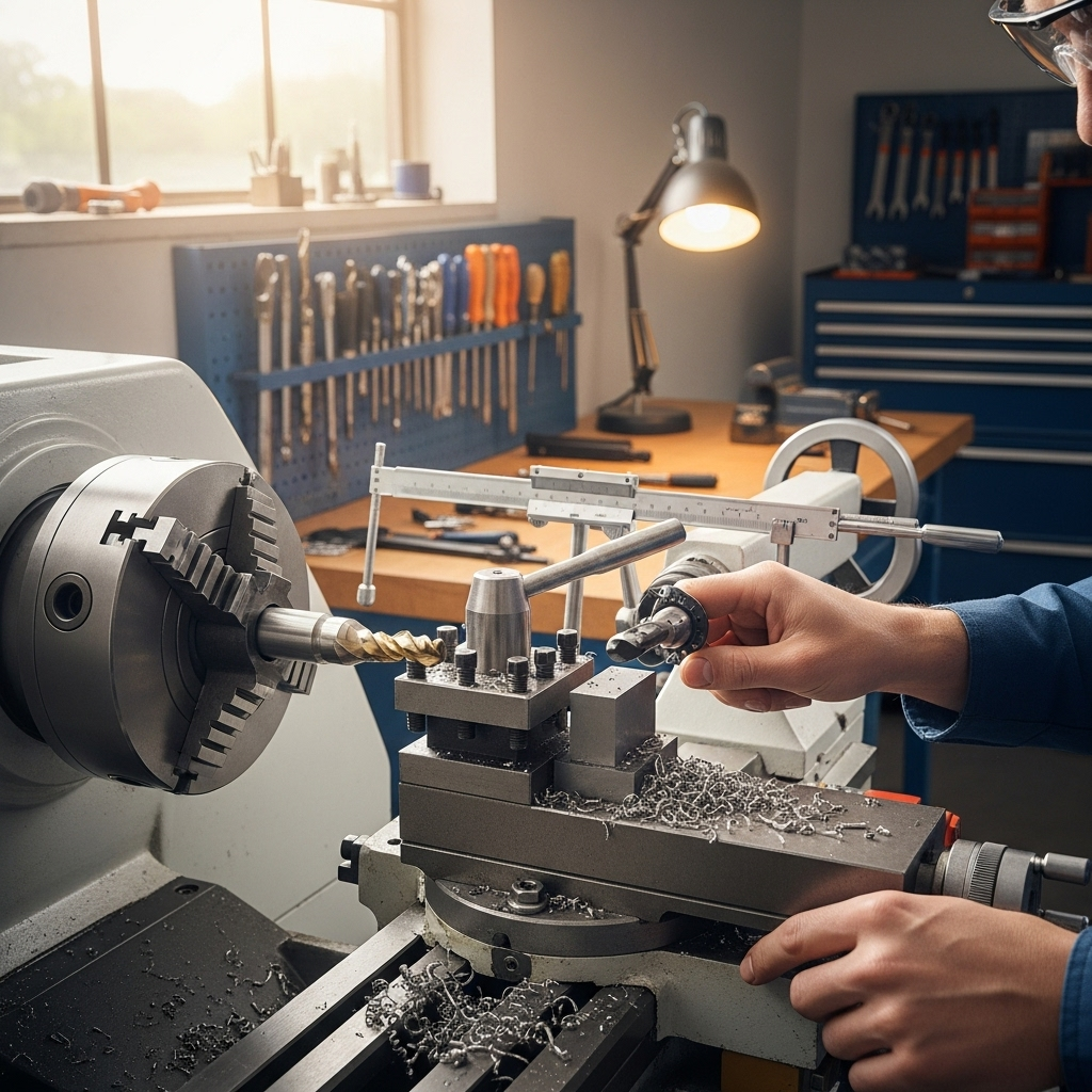 Generate an eye-catching, high-quality featured image prompt for a blog post about: Carbide End Mill