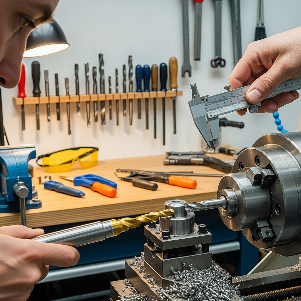 Generate an eye-catching, high-quality featured image prompt for a blog post about: Carbide End Mill