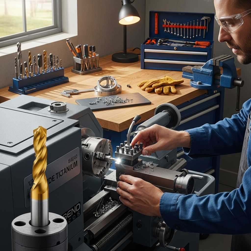 Generate an eye-catching, high-quality featured image prompt for a blog post about: Carbide End Mill