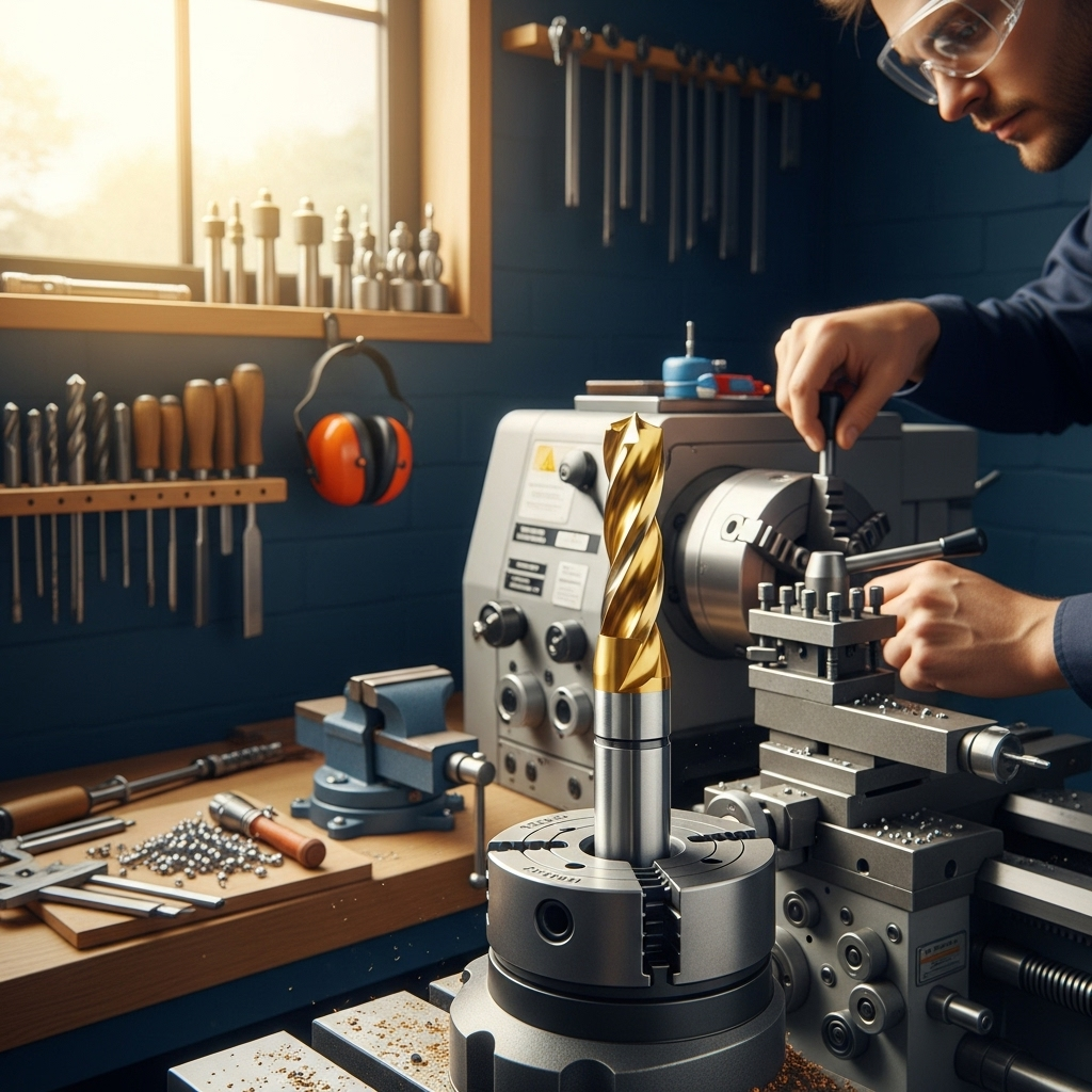 Generate an eye-catching, high-quality featured image prompt for a blog post about: Carbide End Mill