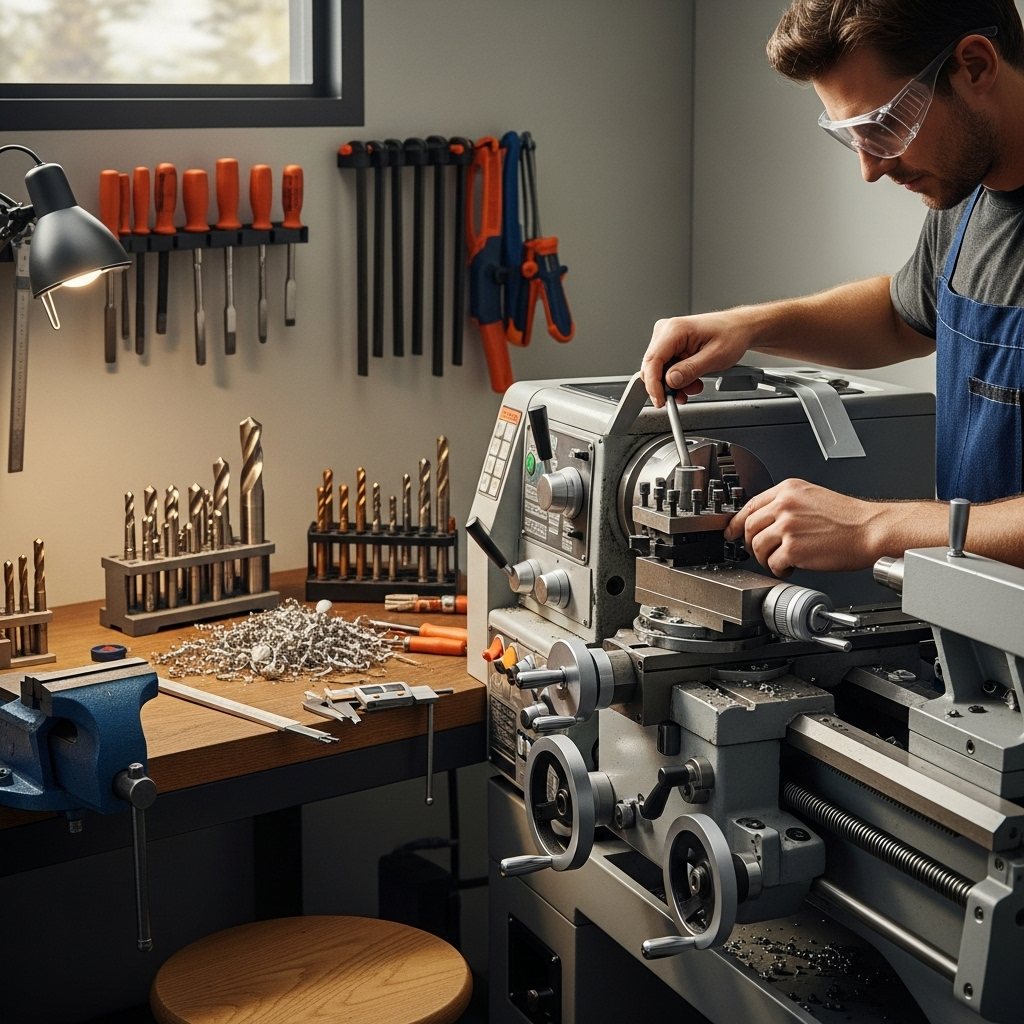 Generate an eye-catching, high-quality featured image prompt for a blog post about: Carbide End Mill