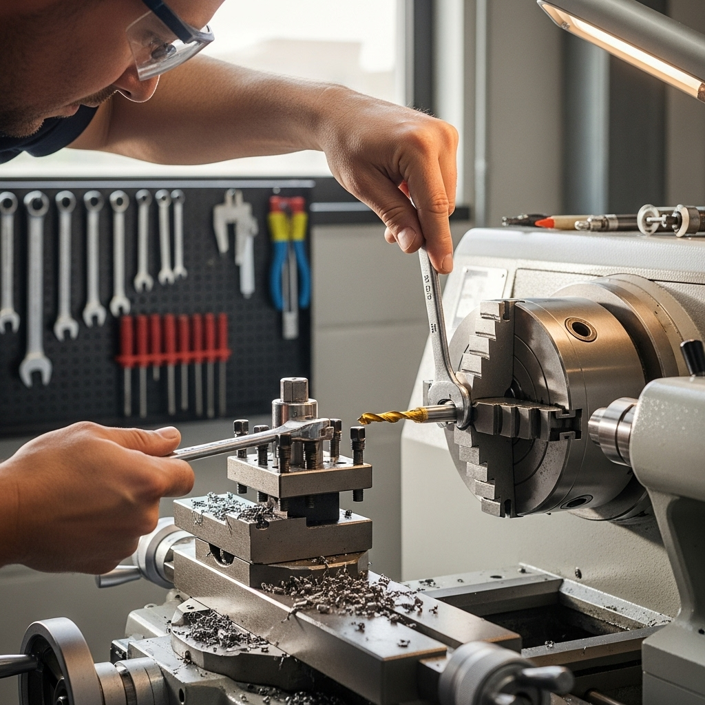 Generate an eye-catching, high-quality featured image prompt for a blog post about: Carbide End Mill