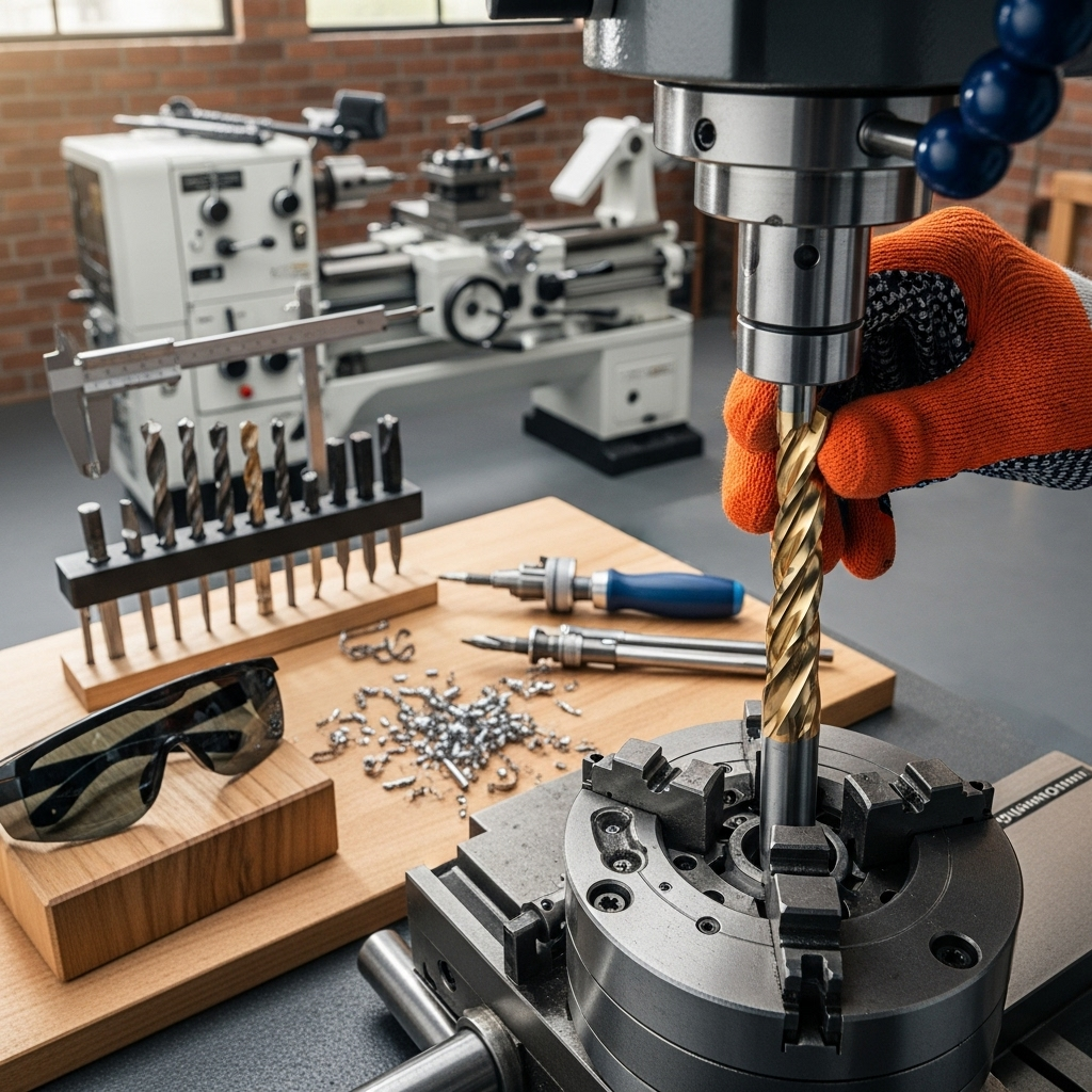 Generate an eye-catching, high-quality featured image prompt for a blog post about: Carbide End Mill