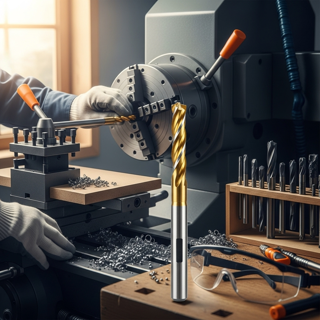 Generate an eye-catching, high-quality featured image prompt for a blog post about: Carbide End Mill