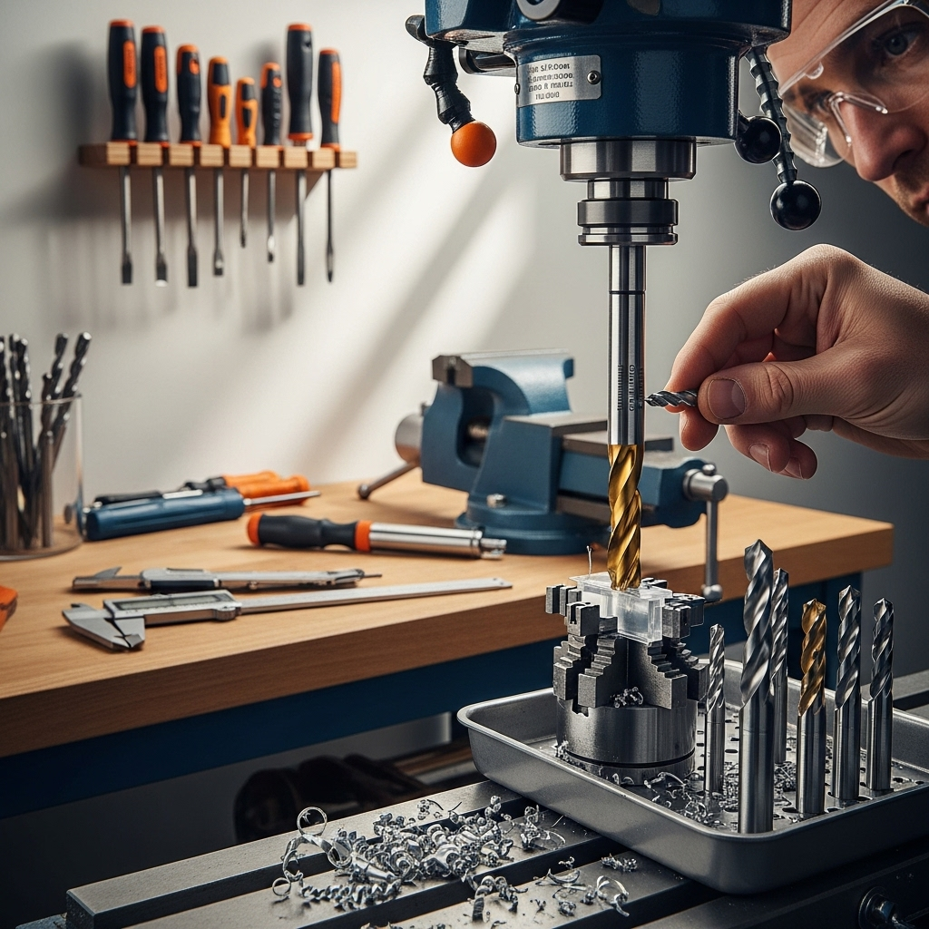 Generate an eye-catching, high-quality featured image prompt for a blog post about: Carbide End Mill