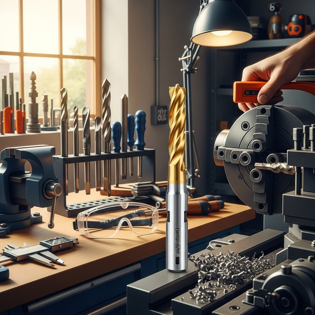 Generate an eye-catching, high-quality featured image prompt for a blog post about: Carbide End Mill